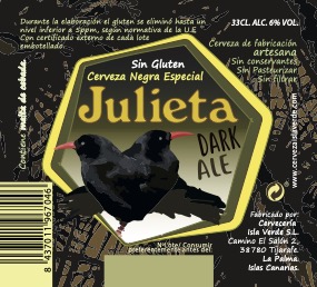 Julieta Negra Sin Gluten bot. 33cl