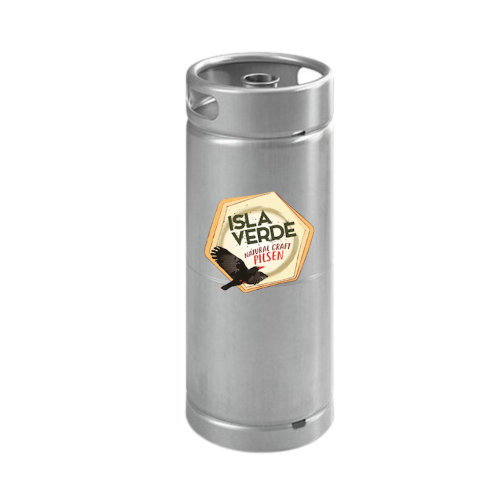 Cerveza Isla Verde Natural Craft Pilsen barril 20l incl. envase