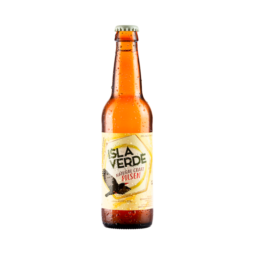 Cerveza Isla Verde Natural Craft Pilsen 24x33cl